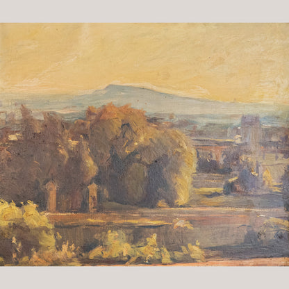 Spanish Landscape at Golden Hour – Original Impressionist Oil Painting