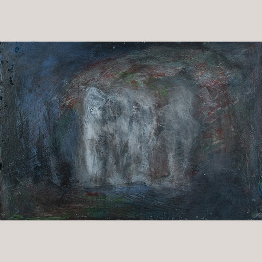 Abstract Blue and Gray Composition – Manuel Rufi Gibert