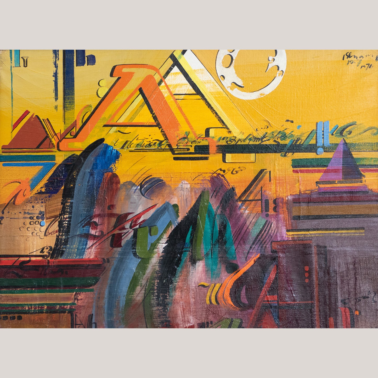 Abstract Calligraphic Composition by Adolf Genovart