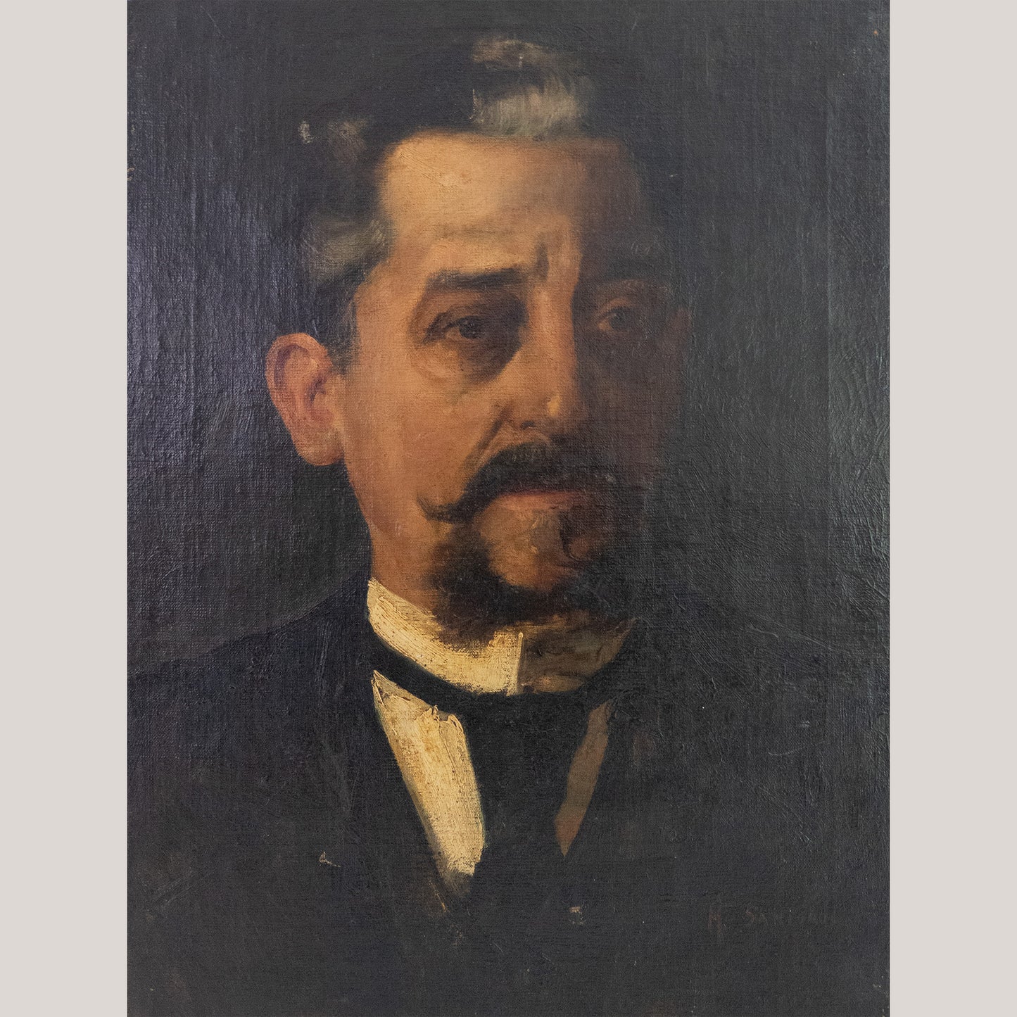 Portrait of a Gentleman – High Quality Oil Sketch on Canvas