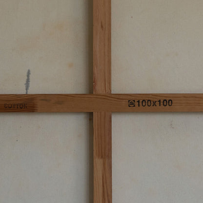 Abstract Expressionist Composition – Original Mixed Media on Canvas