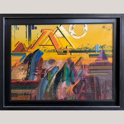 Abstract Calligraphic Composition by Adolf Genovart