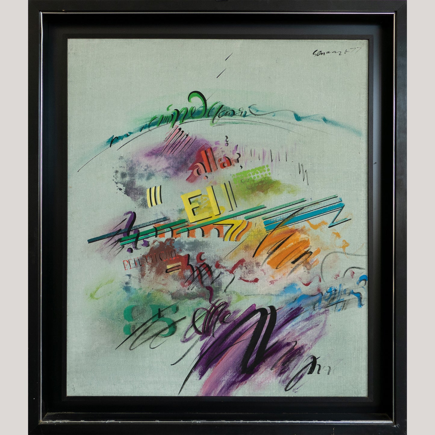 Abstract Calligraphic Composition by Adolf Genovart
