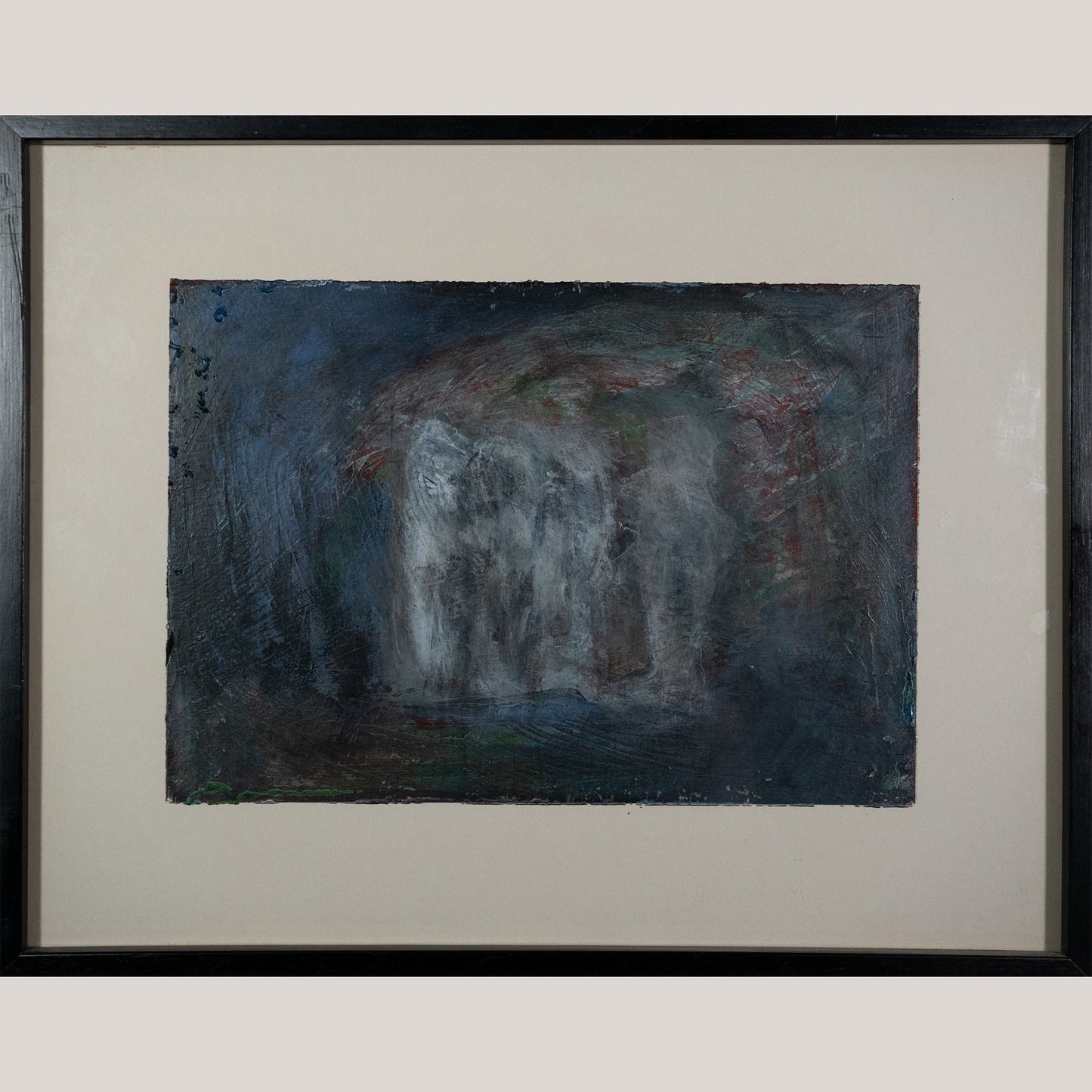 Abstract Blue and Gray Composition – Manuel Rufi Gibert