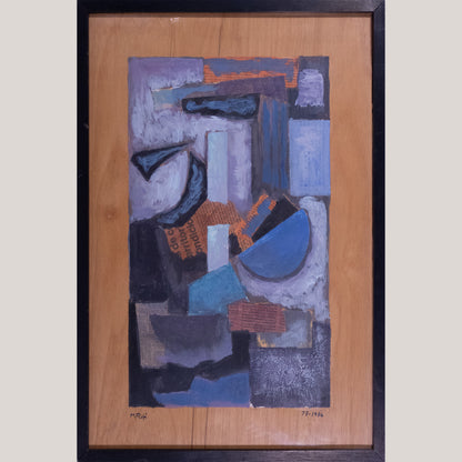 Geometric Collage Abstraction by Manuel Rufi Gibert, 1986