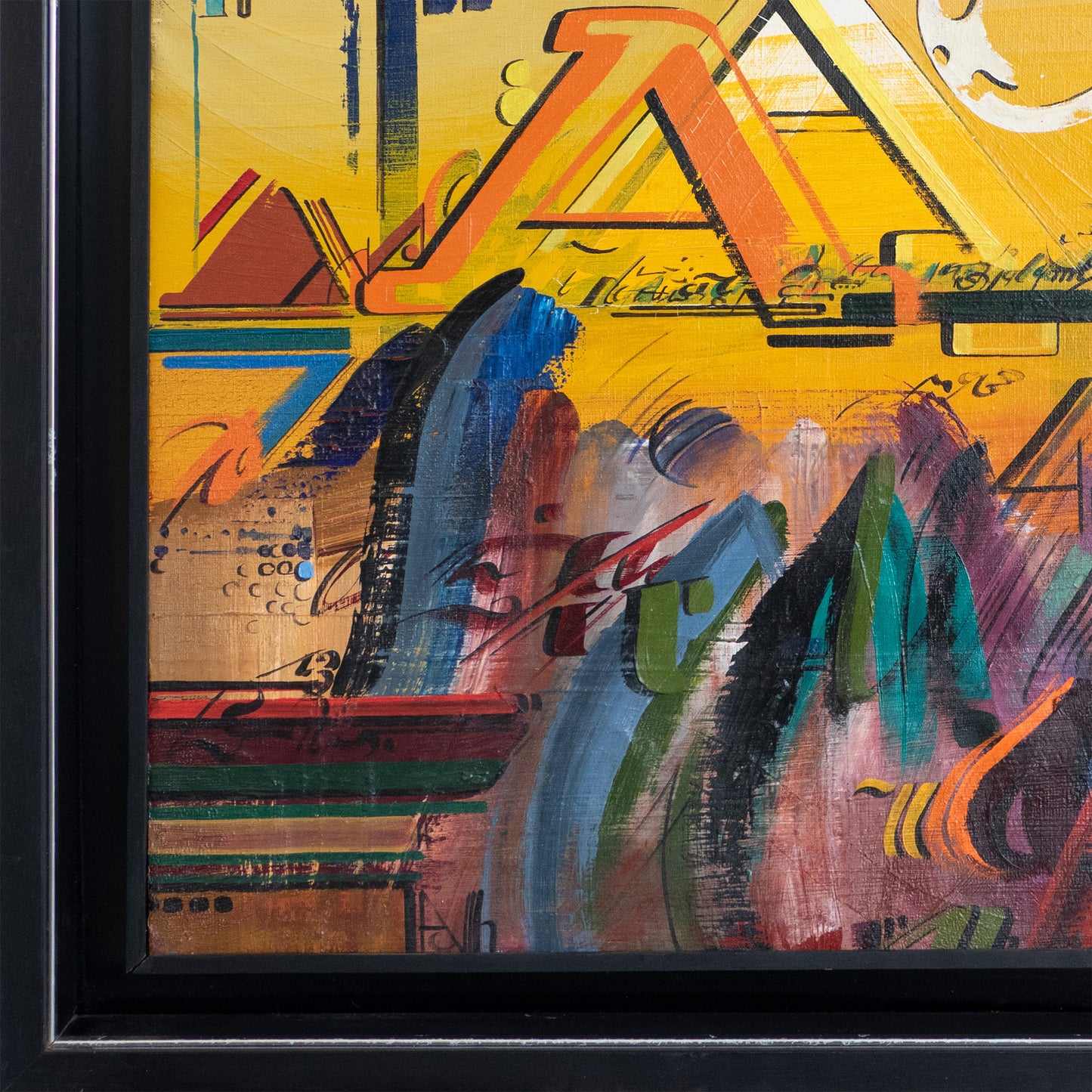 Abstract Calligraphic Composition by Adolf Genovart