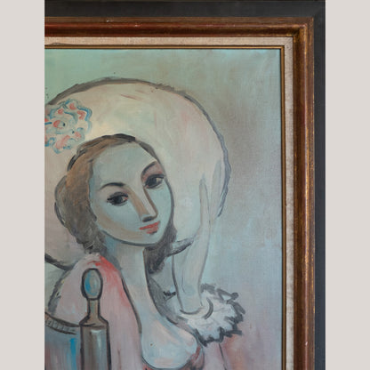 Set of Four Mid-Century Portraits – Signed “Almuñecar,” Oil on Canvas