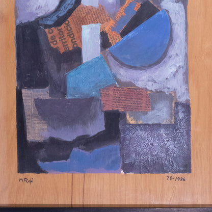 Geometric Collage Abstraction by Manuel Rufi Gibert, 1986