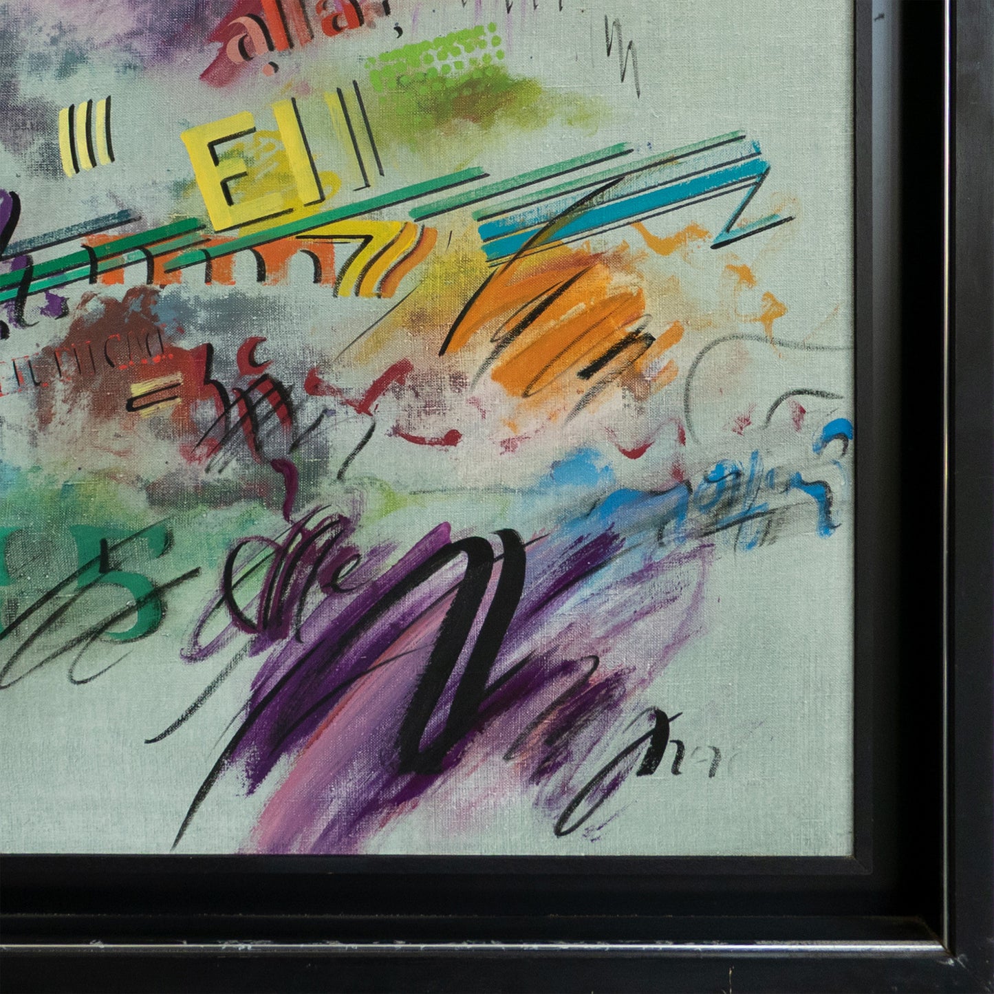 Abstract Calligraphic Composition by Adolf Genovart