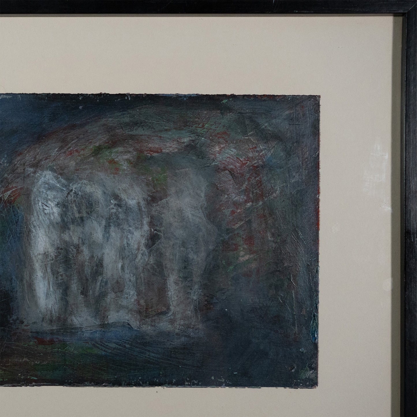 Abstract Blue and Gray Composition – Manuel Rufi Gibert