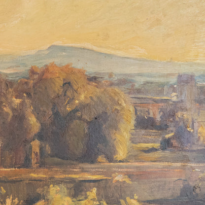 Spanish Landscape at Golden Hour – Original Impressionist Oil Painting
