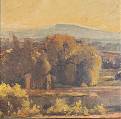 Spanish Landscape at Golden Hour – Original Impressionist Oil Painting