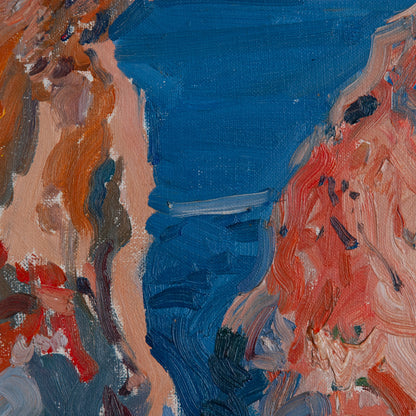 Colourist Impressionist Oil – Coastal Cliffs – Raimon Roca