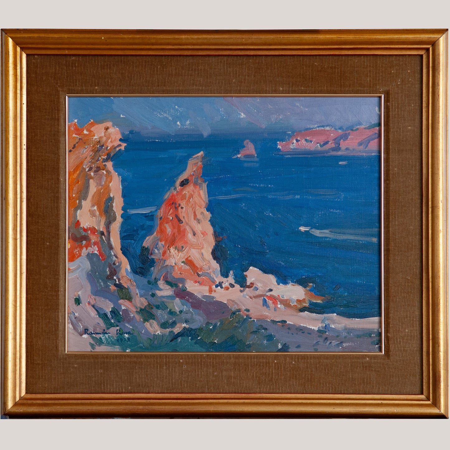 Colourist Impressionist Oil – Coastal Cliffs – Raimon Roca