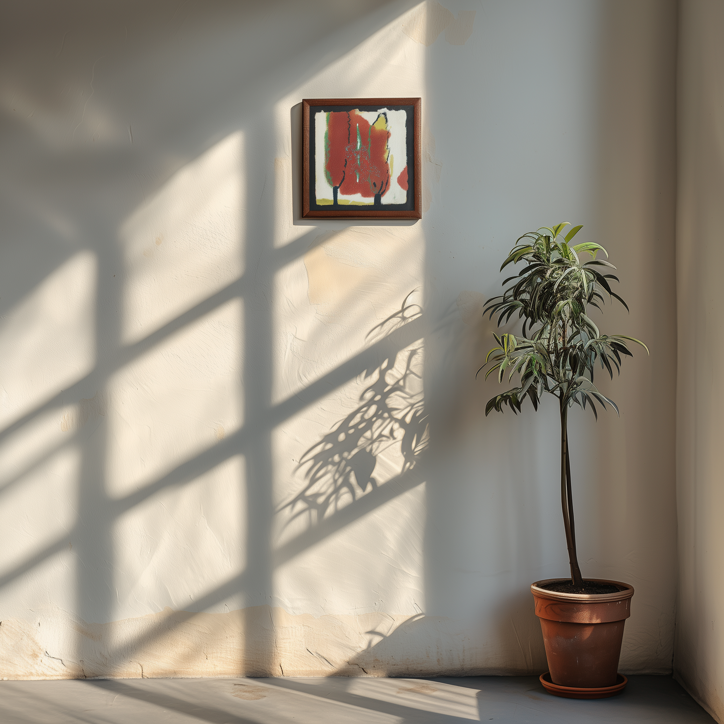 Figures in Red Forest – Attributed to Jacoba Martínez Millán