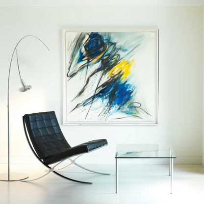 Abstract Composition – Concha Benedito – Original Mixed Media on Canvas