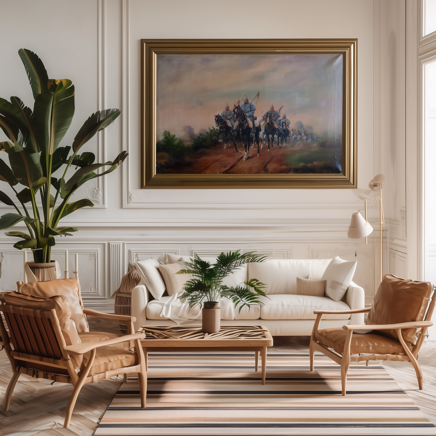 Cavalry Patrol at Dawn – J. Cusachs