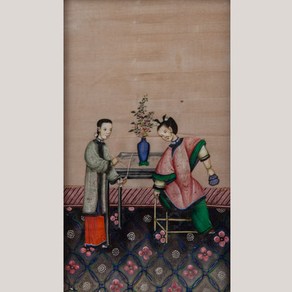 Chinese Interior Scene – Qing Dynasty School