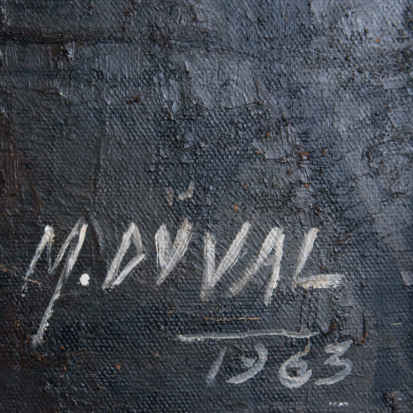 Backstage with Clowns and Dancers – Large Original Oil Study by M. Duval