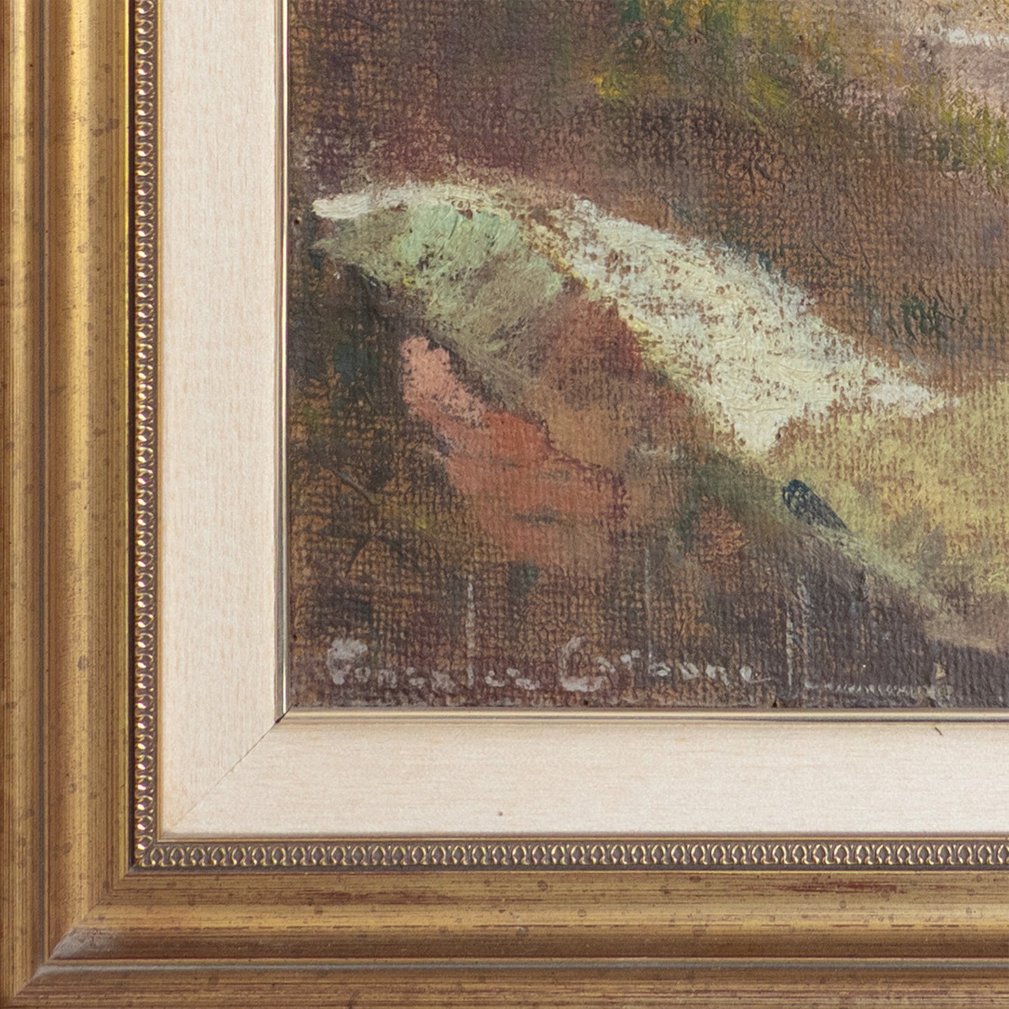Vintage Portrait of a Choir Girl Reading – Oil Painting by Carbonell González