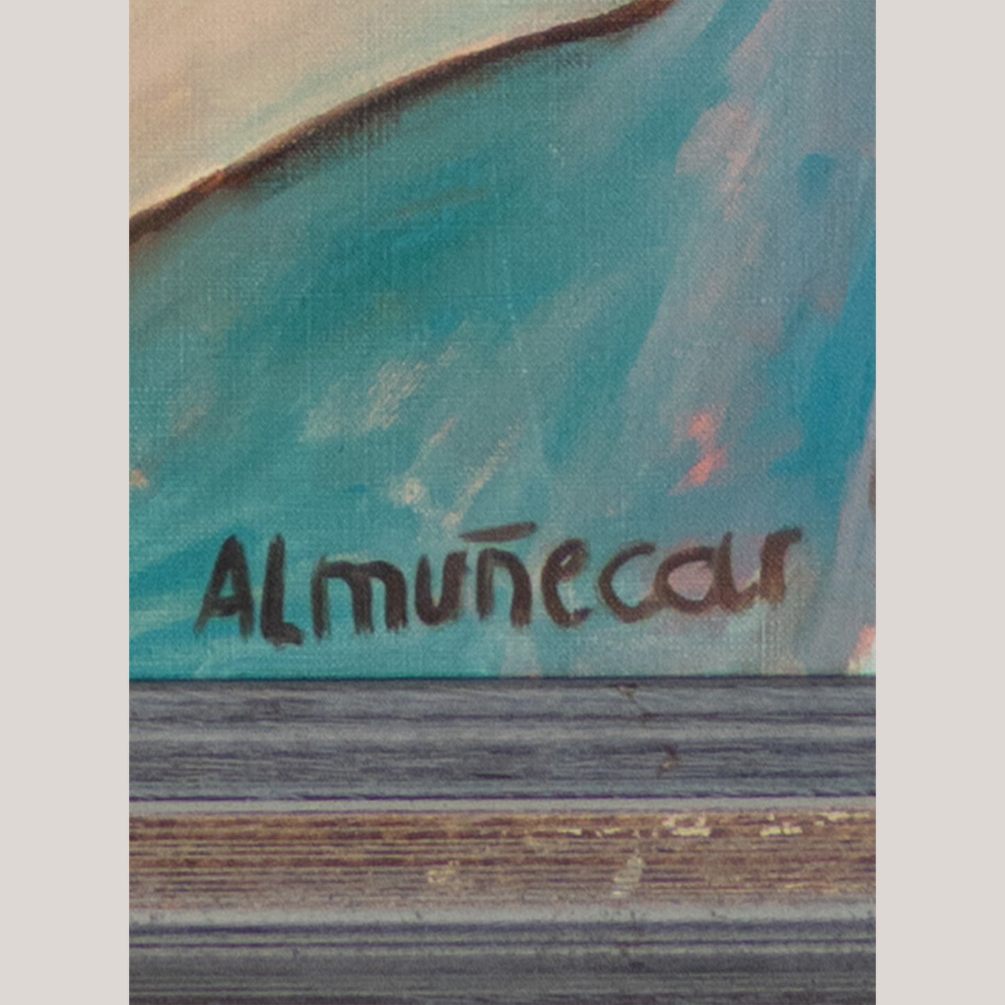 Set of Four Mid-Century Portraits – Signed “Almuñecar,” Oil on Canvas