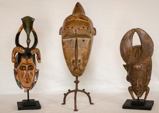 Rare African Masks x3