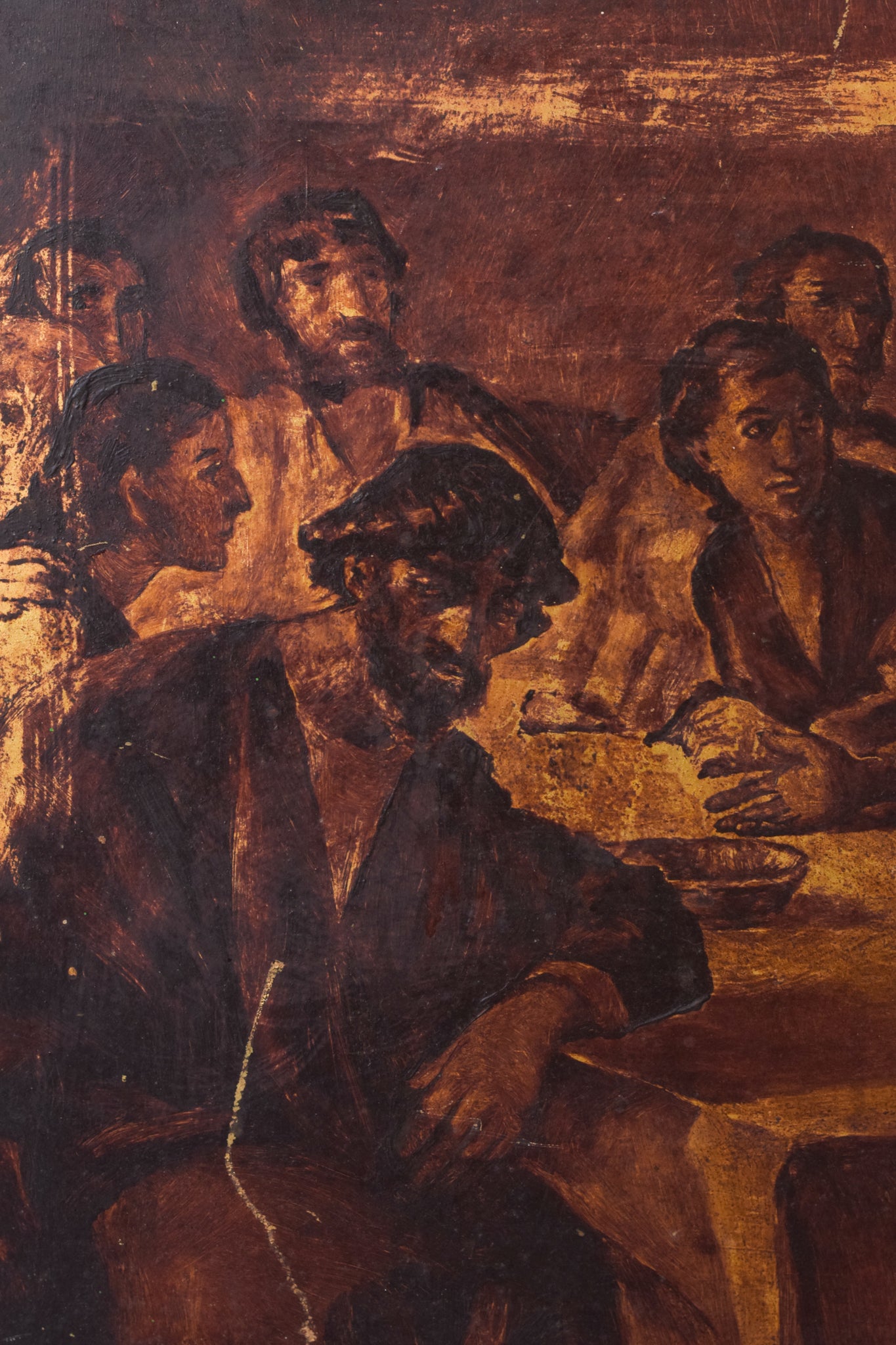 Last Supper Painting on Board