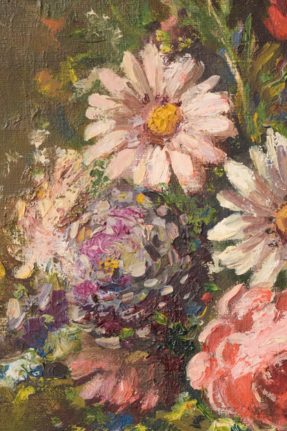 Enrique Koscaya - Impressionist Flowers in a Vase