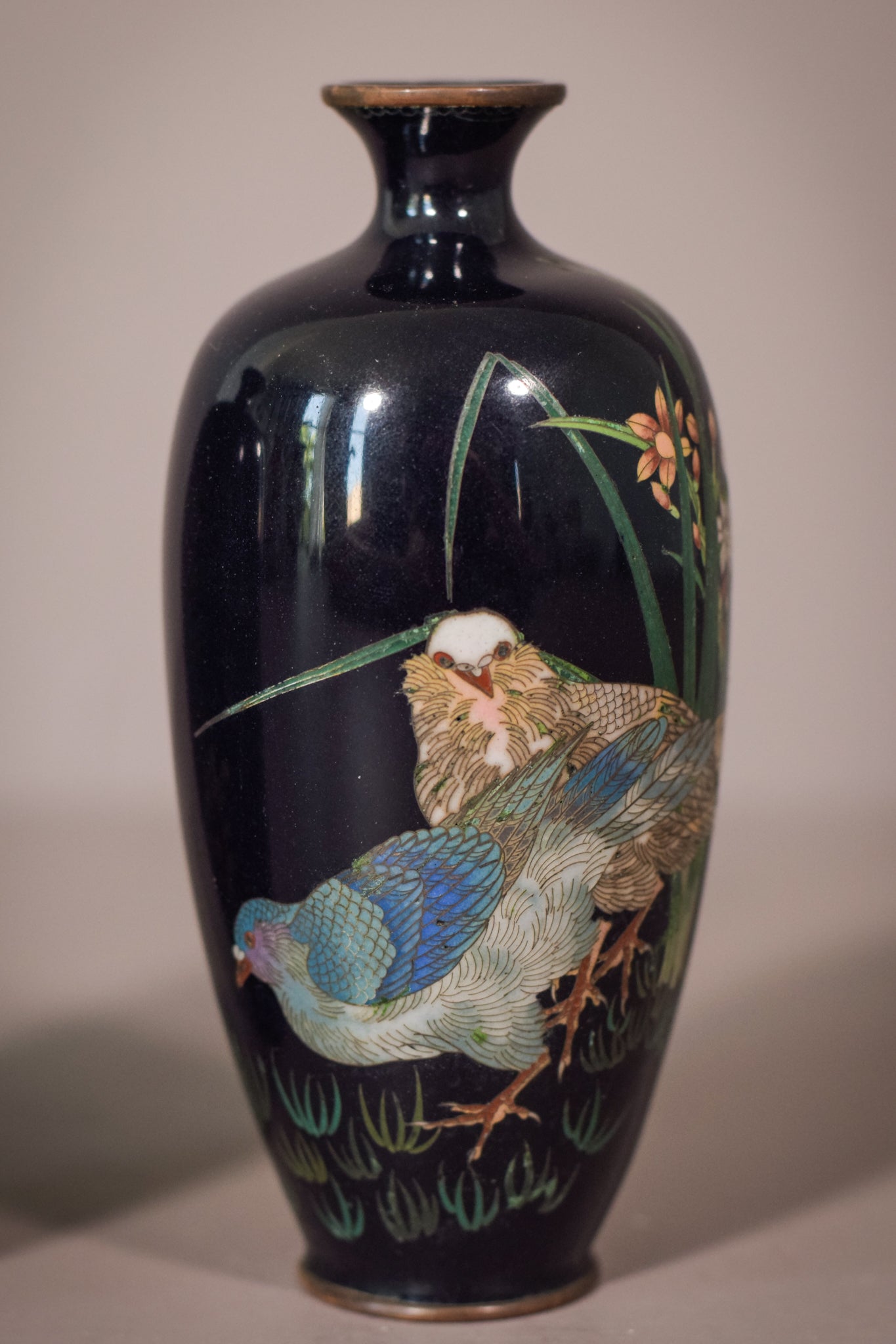 Pair of Fine Cloisonné Vases