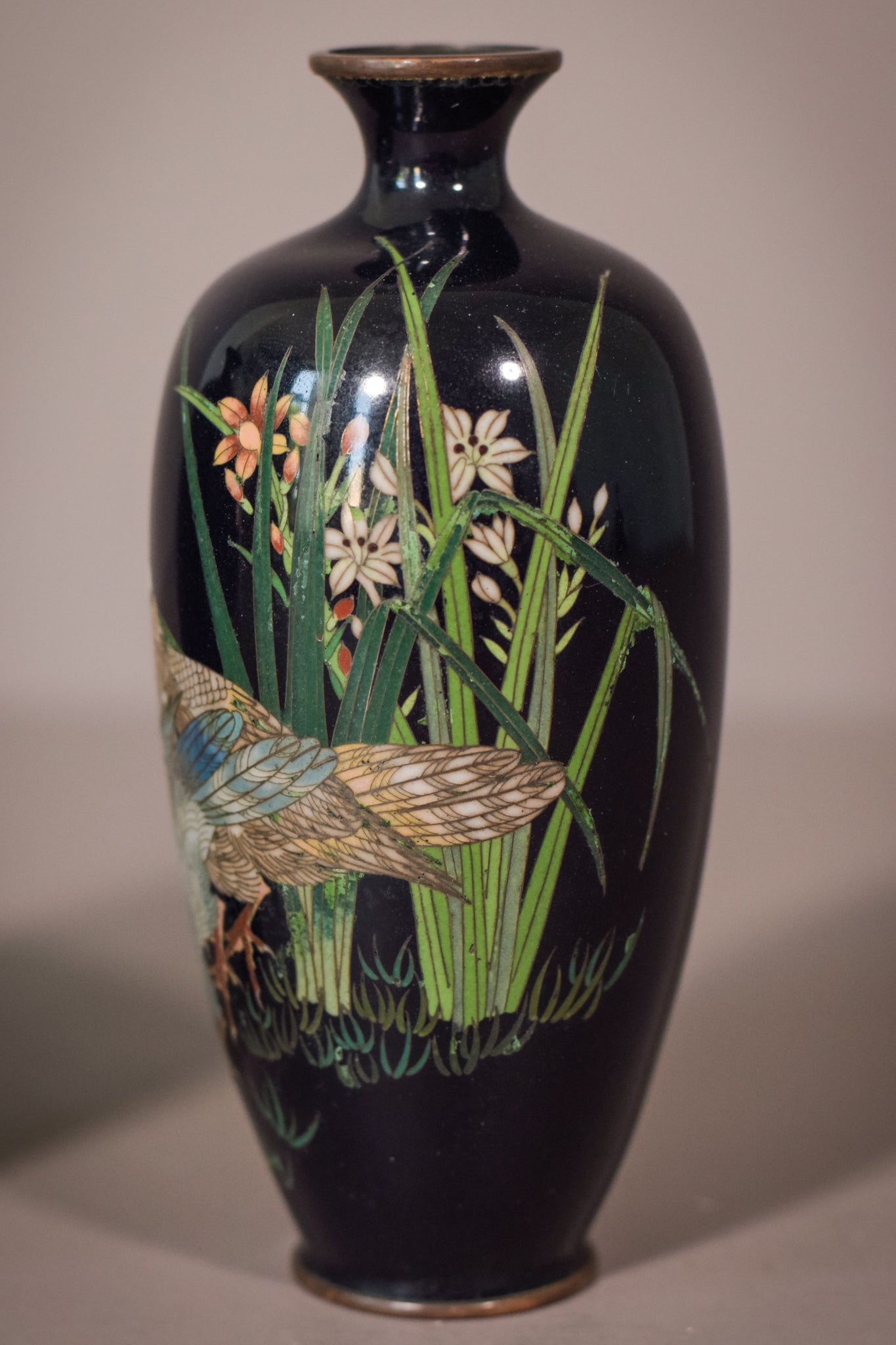 Pair of Fine Cloisonné Vases