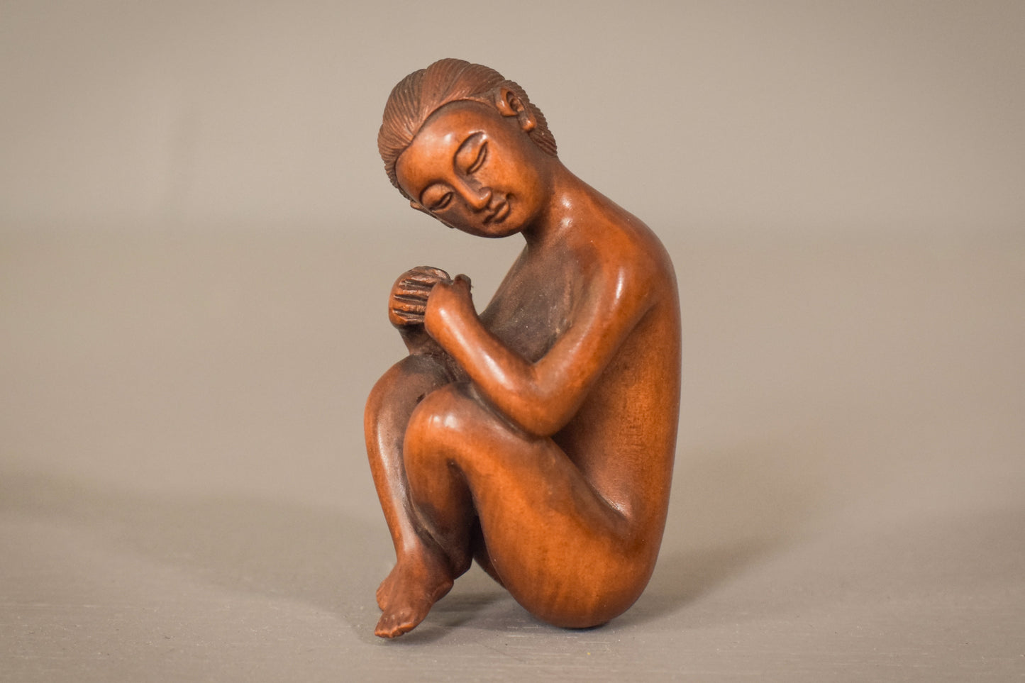 Par de figuras japonesas de Netsuke