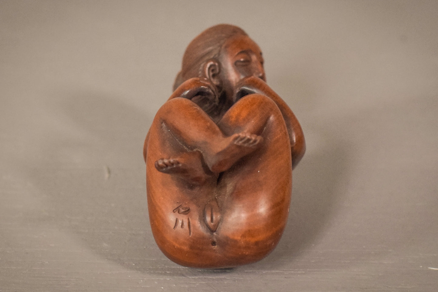 Par de figuras japonesas de Netsuke