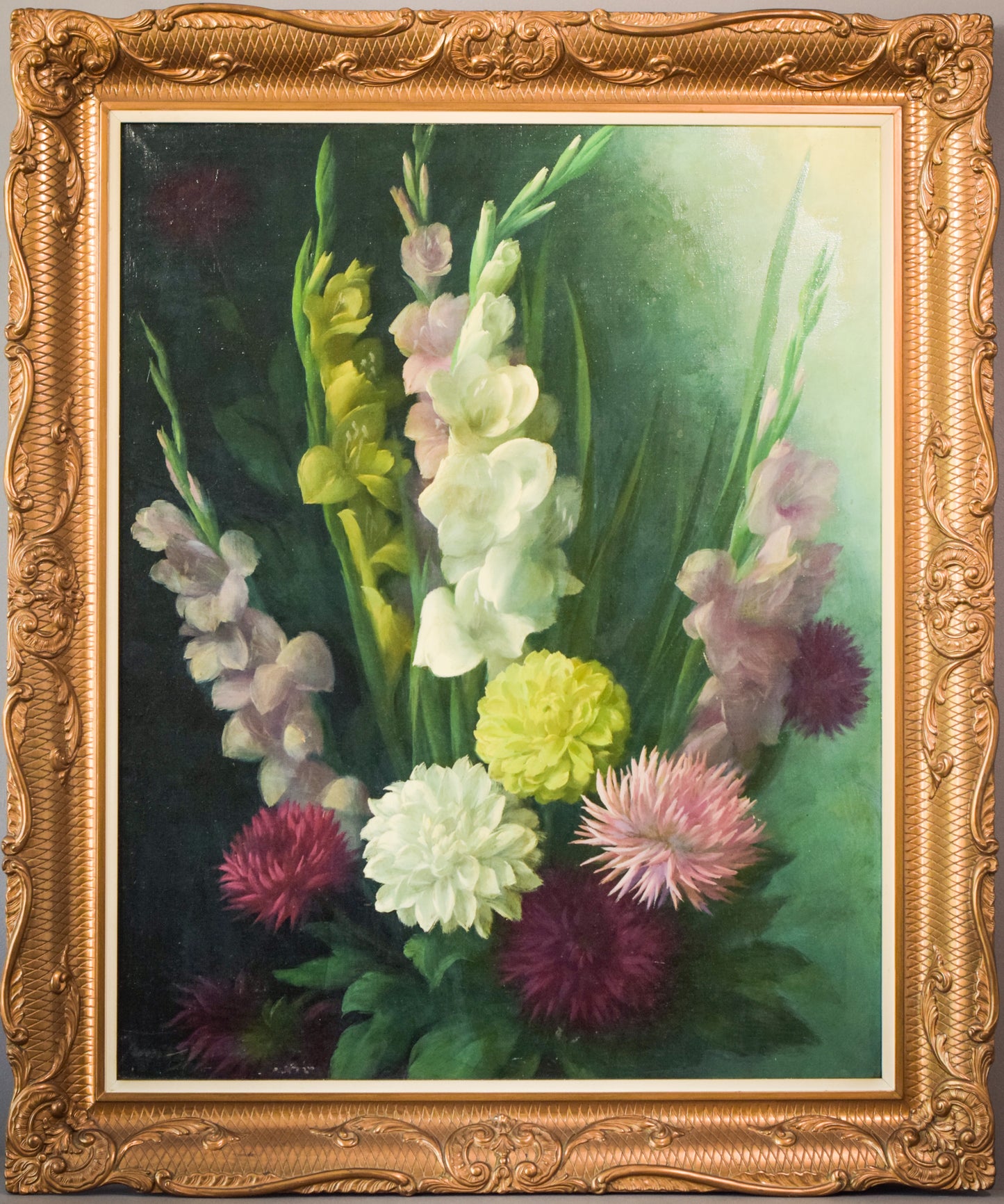 Radiant Flowers - Oil on Canvas
