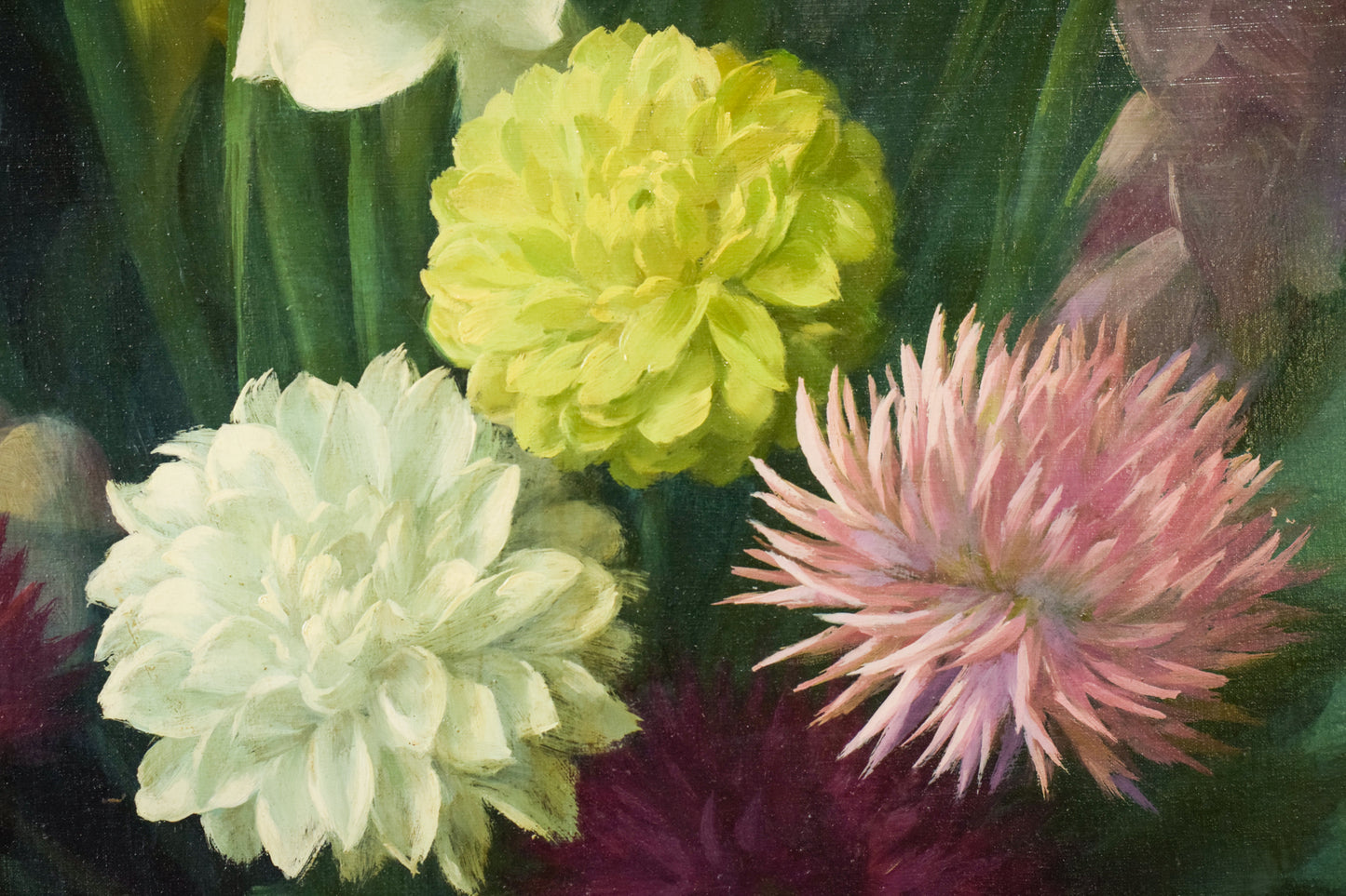 Radiant Flowers - Oil on Canvas