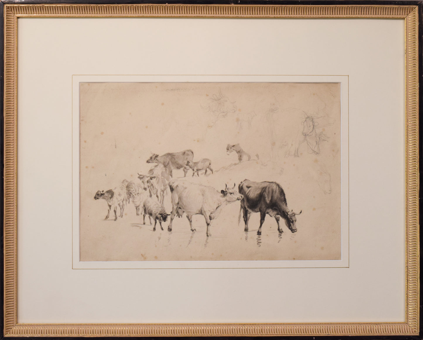 Study of Cattle and Sheep – Thomas Sidney Cooper or Follower
