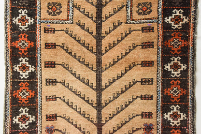 Interesting Handwoven Afghan Rug