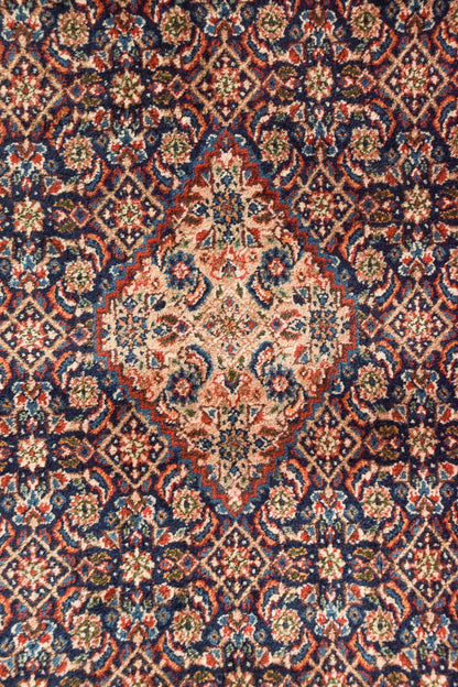 Magnífica alfombra grande tejida a mano