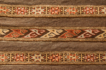 Interesting Horizontal Patterned Handmade Rug - Shiraz, Iran