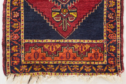 Interesting Handwoven Oriental Tribal Rug