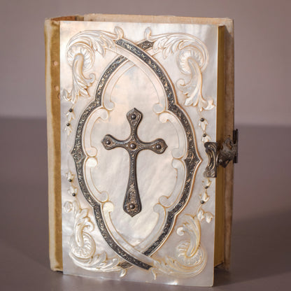 Inlaid Carved Mother of Pearl Prayer Book