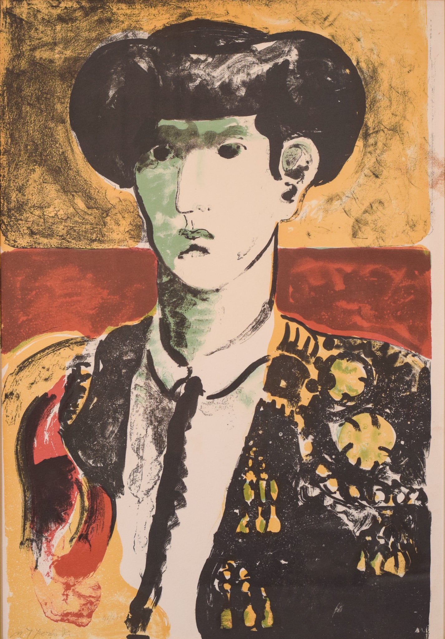 Limited Edition Silkscreen of a Bullfighter - Signed & Numbered