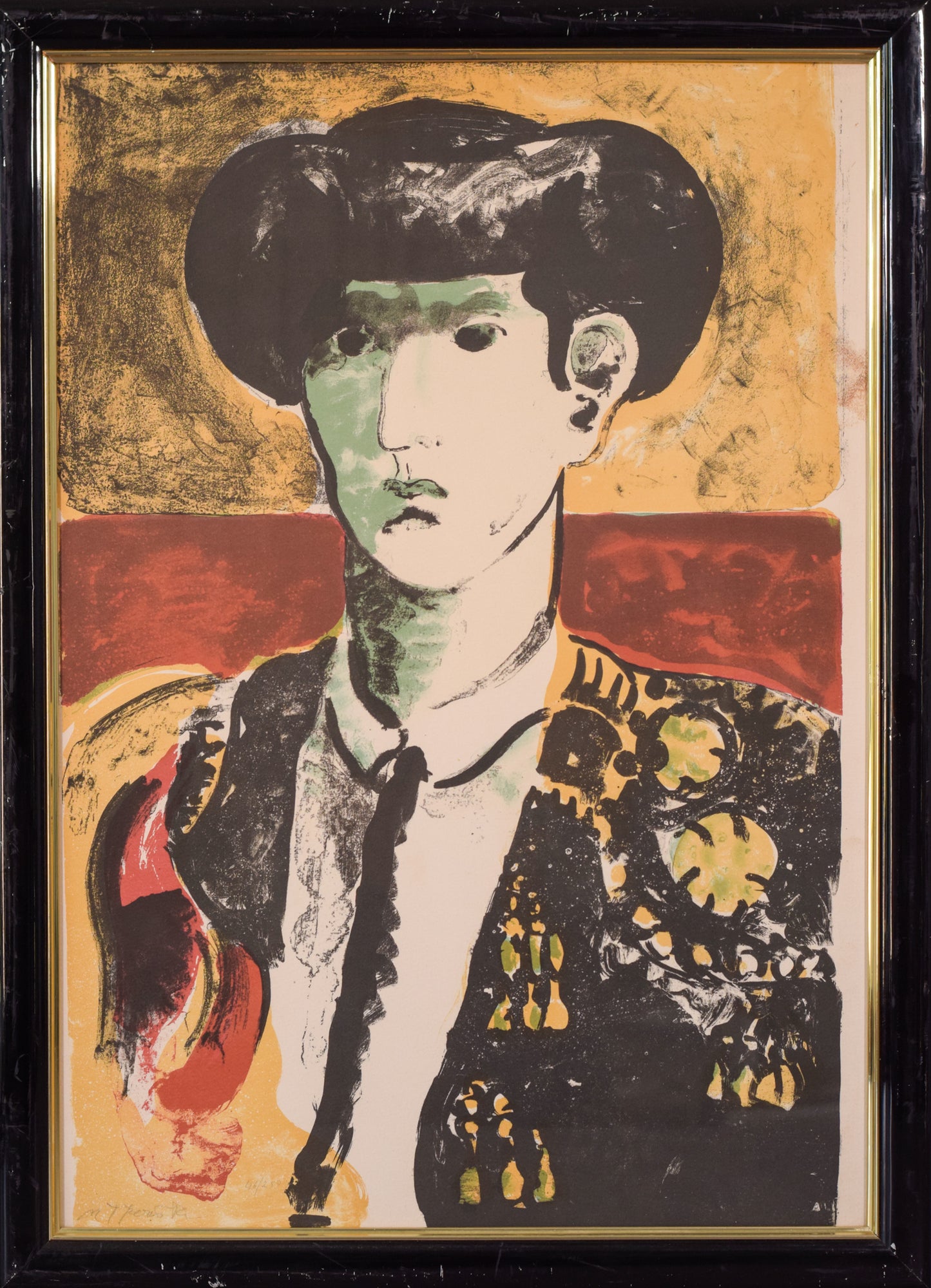 Limited Edition Silkscreen of a Bullfighter - Signed & Numbered