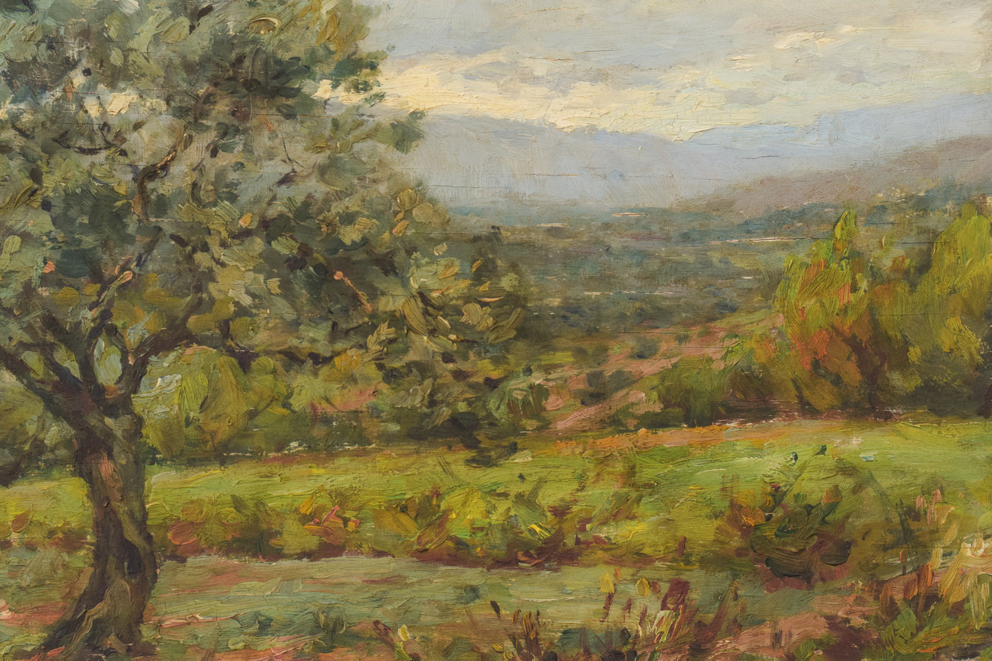 Impressionist Landscape with Trees