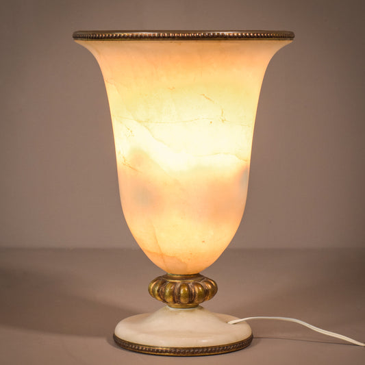 Alabaster and Bronze - Lamp
