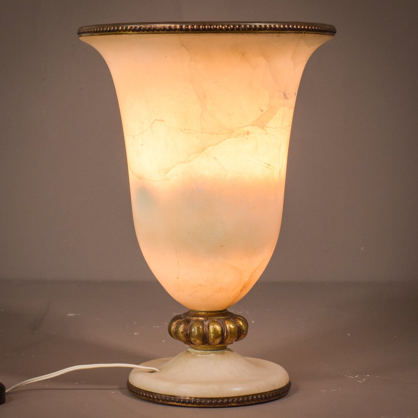 Alabaster and Bronze - Lamp