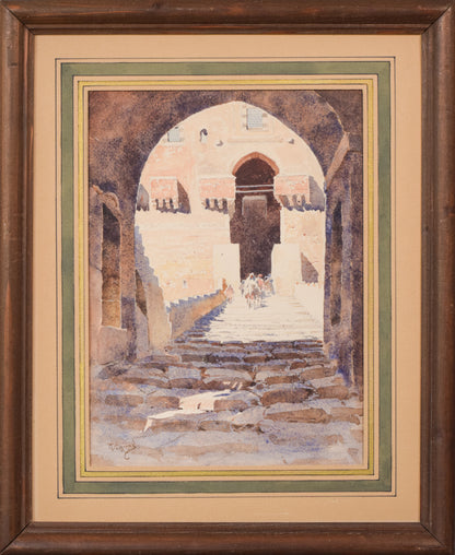 Arabic Scene - Watercolour on Paper