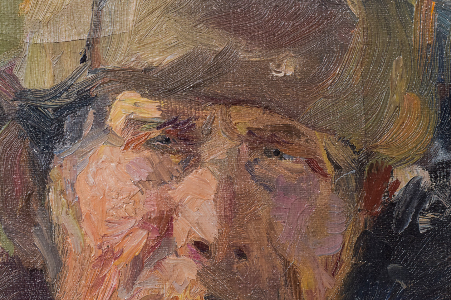 Oil Sketch of a Russian Soldier