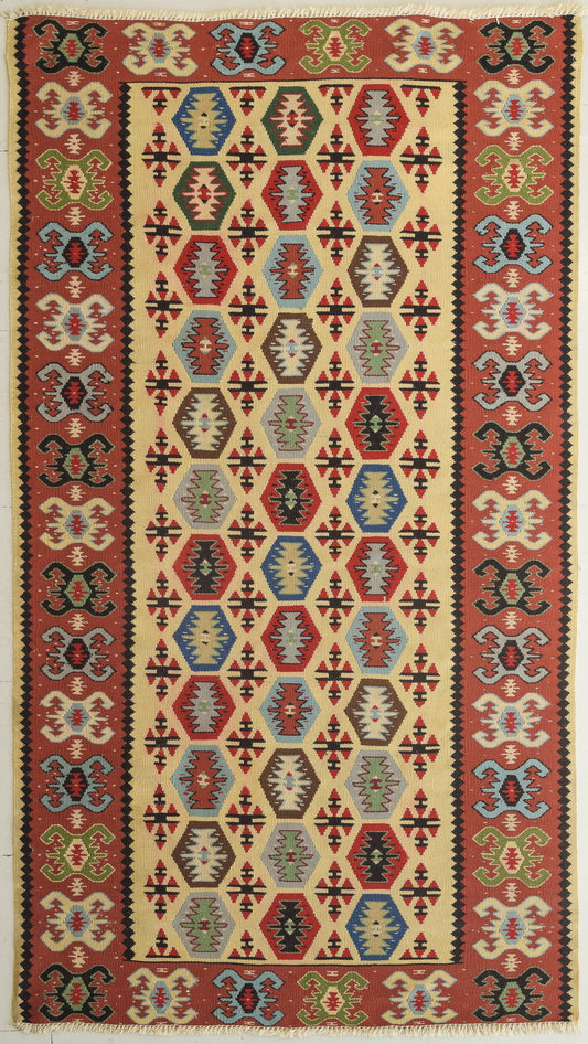 Colourful Handwoven Kilim Rug