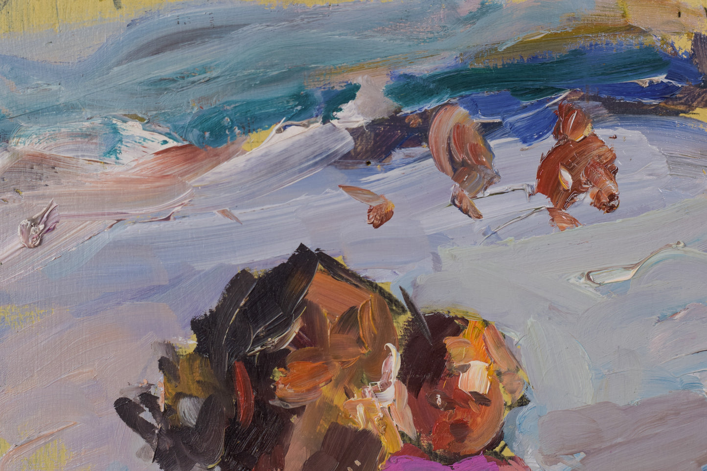 Figures by the Shore - Set of Four Impressionist Studies