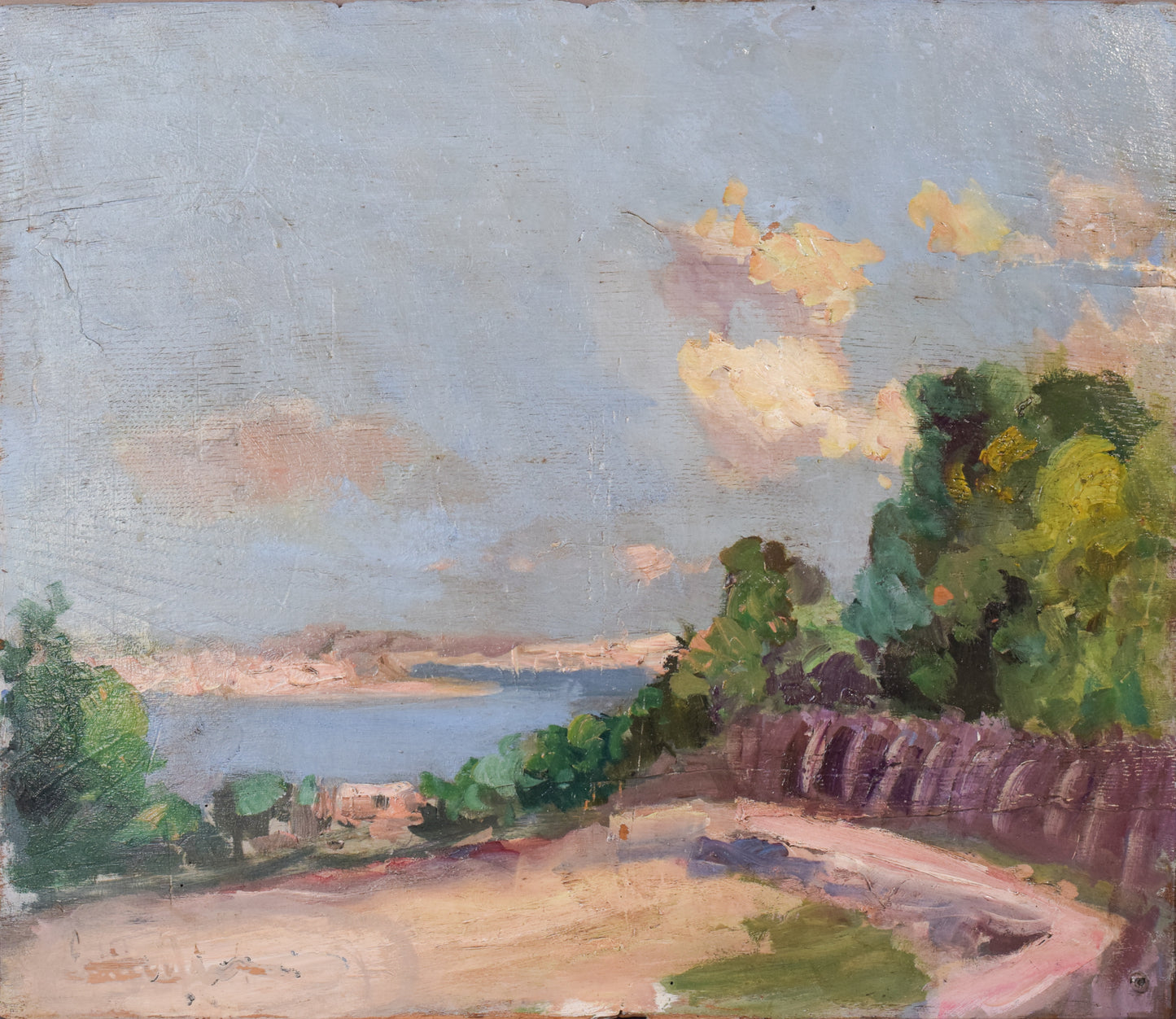 Impressionist Coastal Landscape